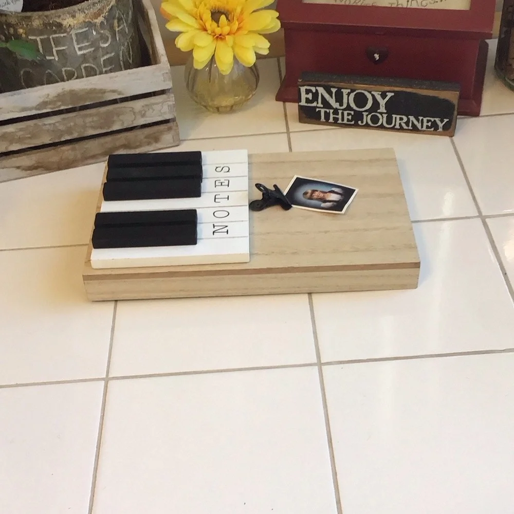 Wooden Baby Grand Piano Keys Clip Frame (#4)